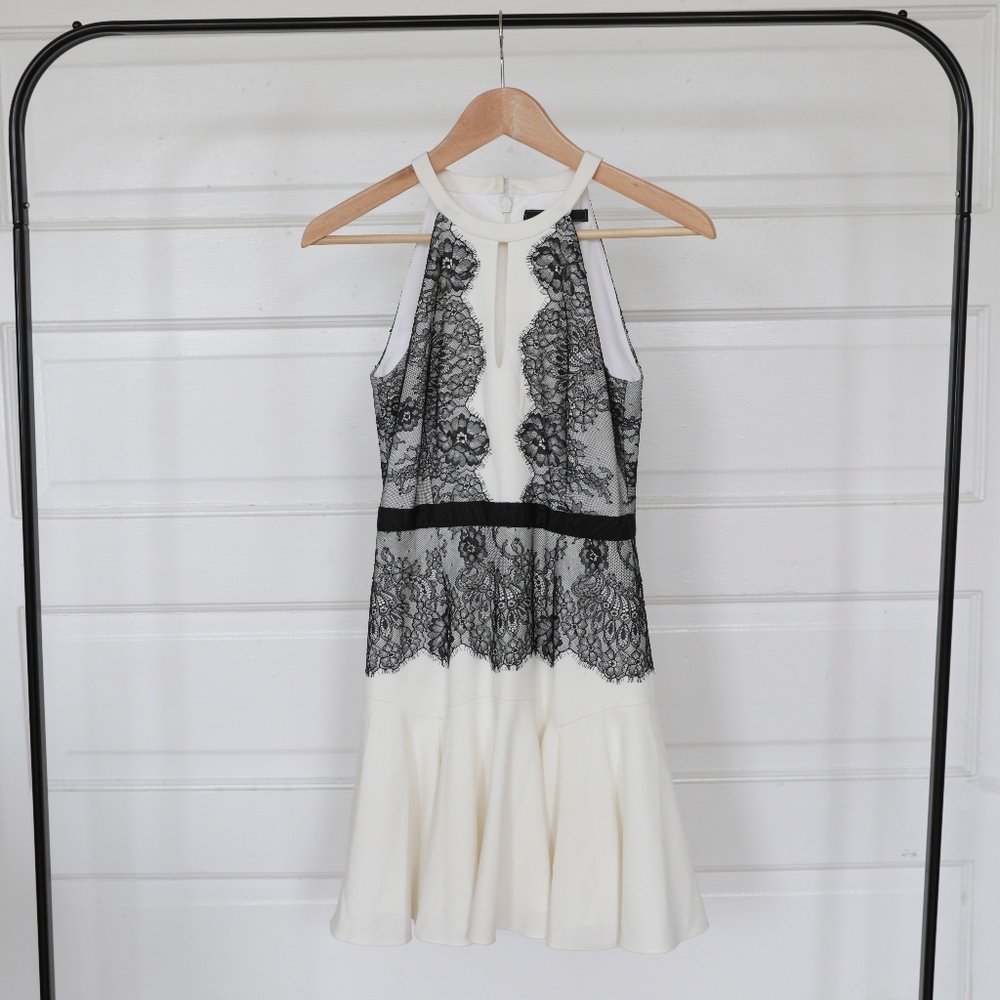 Lace Detail Dress by BCBG